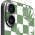 Marijuana Green Checkered iPhone 16 Plus Skin